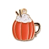 Thanksgiving Day Theme Alloy Enamel Pendants ENAM-M002-03G-02-1