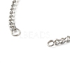 Tarnish Resistant 304 Stainless Steel Twisted Chains Bracelet Making AJEW-JB01064-3