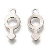 201 Stainless Steel Charms STAS-O134-09P-2