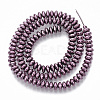 Electroplated Non-magnetic Synthetic Hematite Beads Strands G-S365-011-3