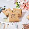 Square Kraft Paper Jewelry Storage Boxes CON-TAC0001-04C-8