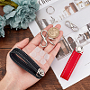 2 Sets 2 Colors PU Leather Keychain KEYC-GF0001-06B-3