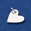 925 Sterling Silver Heart Charms STER-G045-01S-01-2