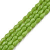 Opaque Solid Color Glass Beads Strands GLAA-N052-02-A08-1