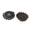 Tibetan Style Alloy Enamel Chandelier Components Links ENAM-WH0054-56B-2