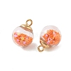 Glass Round Pendants GLAA-P063-01G-11-2