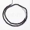 Natural Black Spinel Bead Strands X-G-P213-13-2mm-2