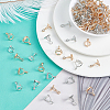 100Pcs 2 Colors Alloy Pinch Bails FIND-OC0002-10-5