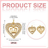2Pcs Brass Micro Pave Cubic Zirconia Pendants KK-TA0002-78B-G-2