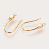 Brass Cubic Zirconia Earring Hooks X-KK-S336-41G-1