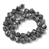 Natural Larvikite Beads Strands G-C267-B24-3
