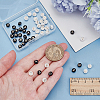 2 Sets 52Pcs 2 Colors Glass Imitation Shell Beads SHEL-WR0001-12-3