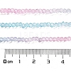 Transparent Painted Glass Beads Strands X-DGLA-A034-T1mm-A22-3