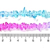 Spray Painted Transparent Glass Beads Strands GLAA-P060-01A-15-5