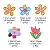 10Pcs 5 Styles Transparent Acrylic Pendants KY-FS0001-10-5