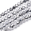 Electroplate Glass Bead Strands LS-EGLA-R094-4mm-15-1