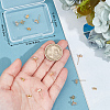 Beebeecraft 10Pcs Brass Stud Earring Findings KK-BBC0012-97-3