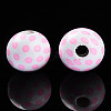 Easter Theme Printed Wood Beads WOOD-T032-22I-2