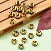 Brass Rhinestone Spacer Beads RB-A020-9mm-G-4