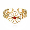 Brass Enamel Cuff Rings RJEW-N035-008-NF-3