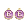 Golden Plated Alloy Enamel Charms ENAM-Q437-12E-1
