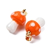 Handmade Lampwork Pendants LAMP-S069-08G-3