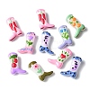 Painted Glass Beads Enamel Beads X1-BLOW-D300-01A-1