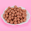 Round Silicone Focal Beads SI-JX0046A-75-3