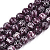 Round Millefiori Glass Beads Strands LK-P001-32-1