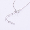 Alloy Rhinestone Pendants Necklaces NJEW-WH0007-02C-3