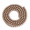 Baking Paint Pearlized Glass Pearl Bead Strands HY-N002-3mm-A06-3
