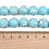 Synthetic Turquoise and Sea Shell Assembled Graduated Beads Strands GG-CBA2AE1-A07-D-6