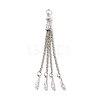 Tibetan Style Alloy Tassel Big Pendants FIND-E037-01AS-1