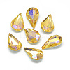 Pointed Back Glass Rhinestone Cabochons RGLA-T014-8x13mm-08-1