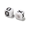 Opaque Acrylic Enamel Beads OACR-A038-02-2