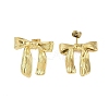 Ion Plating(IP) 304 Stainless Steel Bowknot Stud Earrings for Women EJEW-K281-23G-2