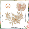 3D Flower Organgza Polyester Embroidery Ornament Accessories DIY-WH0297-20E-2