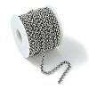 Tarnish Resistant 304 Stainless Steel Rolo Chains STAS-M032-42P-4.7mm-4