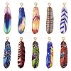  20Pcs 10 Colors Rack Plating Alloy Pendants FIND-TA0002-63-11