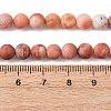 Natural Pink Aventurine Beads Strands G-G716-01-6mm-5