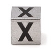 Tarnish Resistant 201 Stainless Steel European Beads STAS-M058-01X-P-1