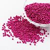 12/0 1.5~2mm Baking Paint Glass Seed Beads Loose Spacer Beads X-SEED-S001-K21-1