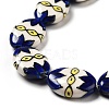 Handmade Printed Porcelain Beads PORC-F005-01F-6