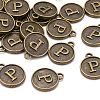 Alloy Pendant Cabochon Settings PALLOY-N156-01P-AB-4