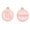 Alloy Enamel Pendants X-ENAM-S124-01A-09L-1