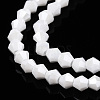 Opaque Solid Color Electroplate Glass Beads Strands EGLA-A039-P2mm-A15-3