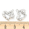 Brass Micro Pave Cubic Zirconia Charms KK-E090-34P-3