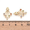 Brass Micro Pave Cubic Zirconia Pendants KK-N262-107A-G-3