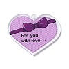 Valentine's Day Transparent Acrylic Pendant OACR-A025-02C-1