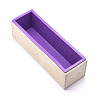 Rectangular Pine Wood Soap Molds Sets DIY-F057-04B-2